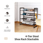 Adjustable Tilt Shoe Rack (3- or 4-Tier) product image
