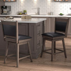 25" Rubber Wood Swivel Bar Stools (Set of 2) product image