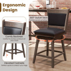 25" Rubber Wood Swivel Bar Stools (Set of 2) product image