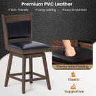 25" Rubber Wood Swivel Bar Stools (Set of 2) product image