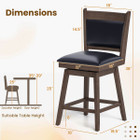 25" Rubber Wood Swivel Bar Stools (Set of 2) product image