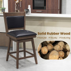 25" Rubber Wood Swivel Bar Stools (Set of 2) product image