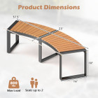 Curved 2-Person Patio Bench  product image