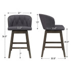 Counter-Height Fabric-Upholstered Bar Stools (Set of 2 or 4) product image