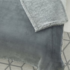 Zakary Flannel Reversible Heathered Sherpa Throw Blanket product image