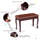 Solid Wood Piano Bench with PU Leather Seat  product image