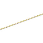 Solid 10K Gold 2.5mm Curb Cuban Chain Link Anklet product image