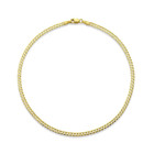 Solid 10K Gold 2.5mm Curb Cuban Chain Link Anklet product image