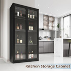 63-Inch Tall Display Cabinet with Acrylic Glass Doors product image