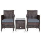3-Piece Outdoor PE Rattan Wicker Furniture Set product image