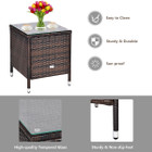 3-Piece Outdoor PE Rattan Wicker Furniture Set product image