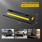Vehicle Rubber Curb Stopper (Set of 2) product image
