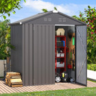 6' x 4' Metal Storage Shed with Lockable Doors product image