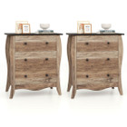 30" Farmhouse Side Table with Drawers  product image