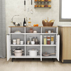 Buffet Sideboard with 3 Cabinets and Shelves  product image