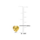Citrine Heart-Shape Solitaire Stud Earrings in Sterling Silver product image