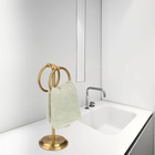 Steel Towel Stand with 2 Hanging Rings product image