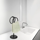Steel Towel Stand with 2 Hanging Rings product image