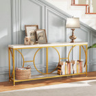  71" Faux Marble Top Console Table product image