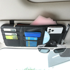 Leather Car Visor Multiple Pocket Organizer Pouch (1- to 5-Pack) product image
