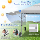 10' x 17.6' Outdoor Instant Pop-Up Canopy Tent with Dual Half Awnings product image