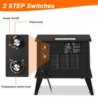 15-Inch Freestanding Wooden Fireplace Stove with 3D Realistic Flame product image