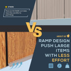 8x6 ft Woodgrain Outdoor Storage Shed with Sliding Doors  product image