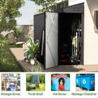 4.2' x 7' Small Metal Wall Lean-To Storage Cabinet product image