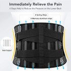 Back Brace for Men Women, Back Support Belt for Back Pain, Sciatica, Scoliosis Relief (Waist 3~3.5 Feet 95-115 CM) product image