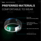SR100 Smart Ring Health Tracker Heart Rate Blood Pressure Blood Oxygen IP68 Waterproof NFC Access Control Suitable for Men Women Size 20 product image