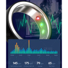 SR100 Smart Ring Health Tracker Heart Rate Blood Pressure Blood Oxygen IP68 Waterproof NFC Access Control Suitable for Men Women Size 20 product image