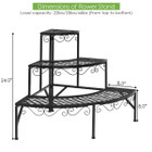 Metal 3-Tier Corner Plant Stand product image
