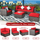 6-Pieces Patio Rattan Furniture Set  product image