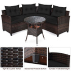4-Pieces Outdoor Patio Rattan Furniture Set product image