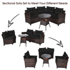 4-Pieces Outdoor Patio Rattan Furniture Set product image