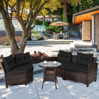 4-Pieces Outdoor Patio Rattan Furniture Set product image