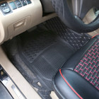 4-Piece Black PVC Car Floor Mats - Front & Rear product image