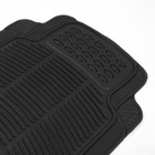 4-Piece Black PVC Car Floor Mats - Front & Rear product image