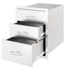  18.1" Outdoor Stainless Steel Triple BBQ Drawer product image