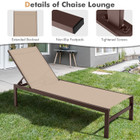 6-Position Chaise Lounge Chair with Rustproof Aluminum Frame (1 or 2-Pack) product image