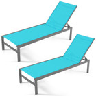 6-Position Chaise Lounge Chair with Rustproof Aluminum Frame (1 or 2-Pack) product image