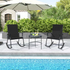 Outdoor Rocking Chair with Breathable Backrest (4-Pack) product image