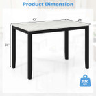 45" Mid Century Kitchen Table with Faux Marble Top product image