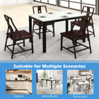 45" Mid Century Kitchen Table with Faux Marble Top product image