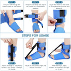 Plantar Fasciitis Night Splint, Plantar Fasciitis Relief Brace with Adjustable Straps,Achilles Tendonitis, Day & Night Support, Blue product image