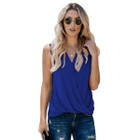 Women's Casual Wrap Loose Fit Blouse Tank product image