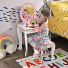 Kids Wooden Vanity Makeup Table and Chair Set product image
