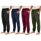 Men's Cotton Lounge Jogger Pants with Pockets (4-Pack)  product image