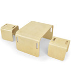 3-Piece Kids Wooden Table and Chairs Set  product image