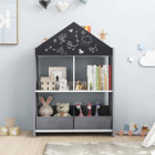 Kids Dollhouse Bookshelf with Chalkboard  and Whiteboard product image